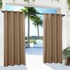 1/2/3/4 Outdoor Curtains for Patio Waterproof, Light Filtering Privacy Outside Curtains for Living Room, Gazebo, Porch, Pool