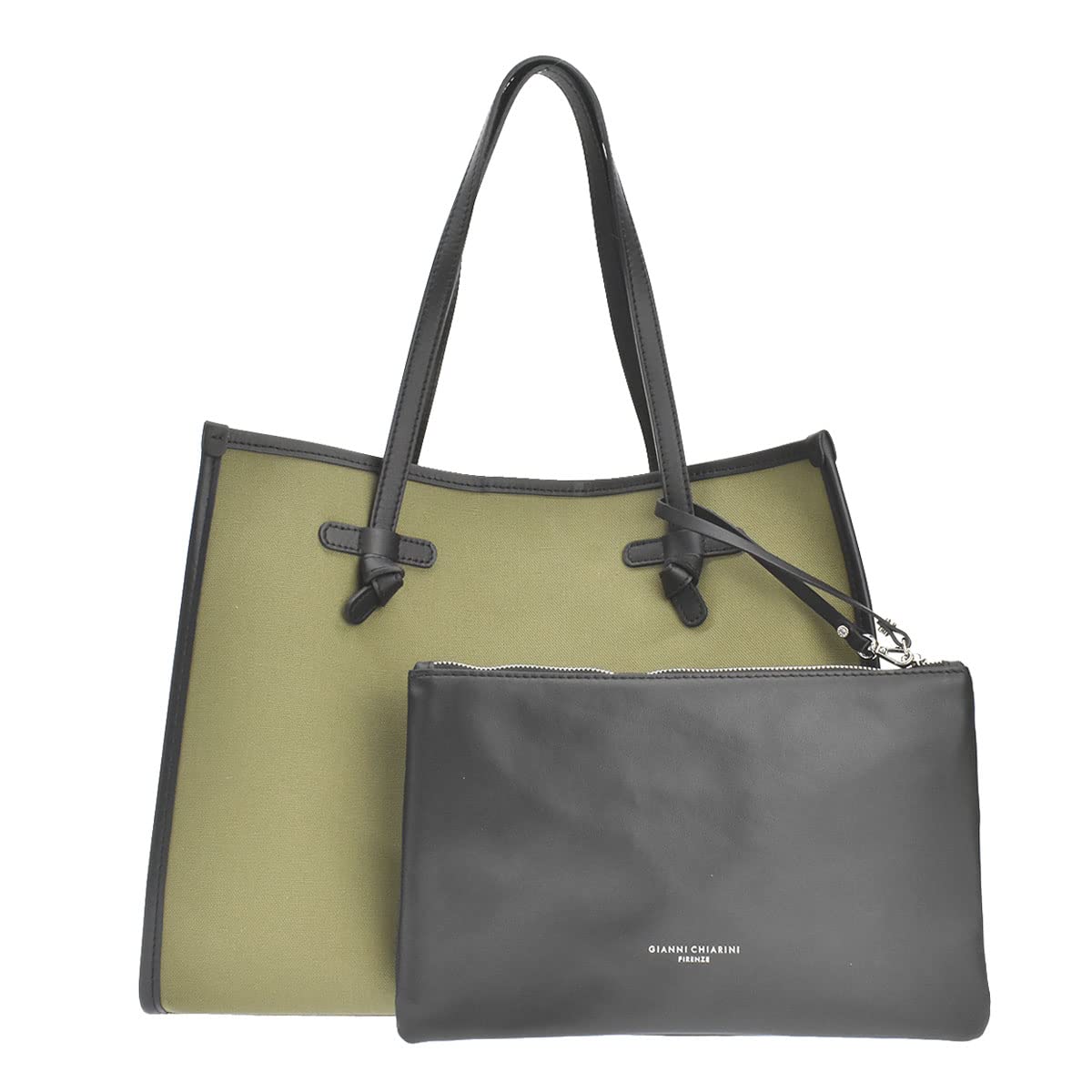 

GIANNI CHIARINI Tote Bag MARCELLA ORIGINAL MEDIUM Marcella Medium BS Militare Corda Green x Beige Large Capacity Bag Bag [Gianni Carini] 6850/22PE