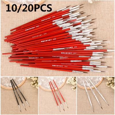 10/20pcs Thin Nylon Hand Painted Hook Line Pen Paint Painting Brush Drawing
