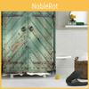 Luxurious 3d Print Fabric Rustic Wood Shower Curtain Set For Elegant Bathrooms
