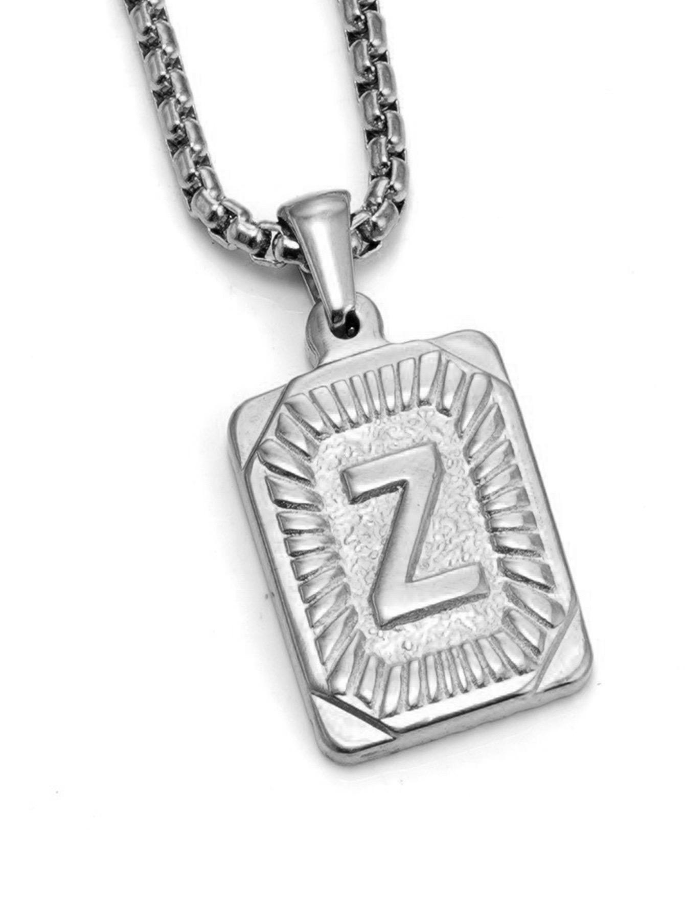 

Модное 26-буквенное ожерелье золотого цвета с подвеской для мужчин и женщин, кубинская цепочка для пары, очаровательное первоначальное ожерелье, колье, ювелирное изделие, воротник