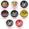 4pcs 56mm Wheel Center Hub Cap Emblem Badge Stickers Car Stying for  Abarth 124 500 Grande Punto Spider 500C 595C 695C Evo