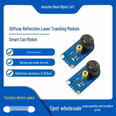 Compact Laser Tracking Module with Obstacle Avoidance & Optical Sensor