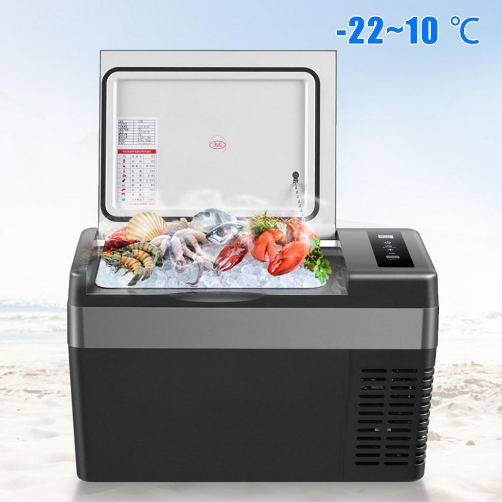 Mini Fridge Car Fridge Camping Freezer 60W 12V/24V 25L Car Refrigerator Compressor Cooler for Home Travel Fishing Fridge for SUV