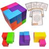 (XINBIDA) MAGCUBE Magnetic Blocks Tetris Educational Toy 3D Puzzle (Set of 2)
