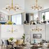 Modern Scandinavian Chandelier for Kitchen Glass Ball Pendant Light Minimalist Creative Gold Ceiling Lamp Dining Chandeliers