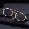 Small Oval Metal Frame Steampunk Sunglasses for Women New Luxury Brand Vintage Shades Classic Round Punk Eyewear