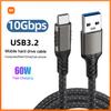 Xiaomi USB3.2 10Gbps Cable USB Type A To USB C 3.1/3.2 Gen2 Cable Data Transfer USB C SSD Hard Disk Cable 3A 60W QC 3.0 Fast Charging