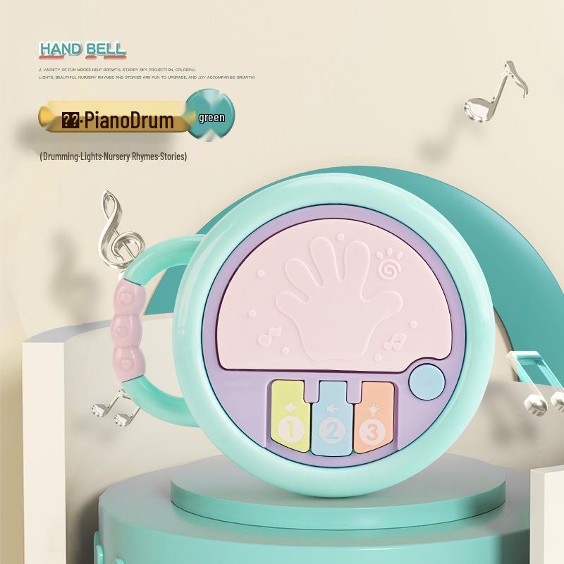 Educational Musical Baby Hand Drum Rattle for Ages 6 Months To 2 Years