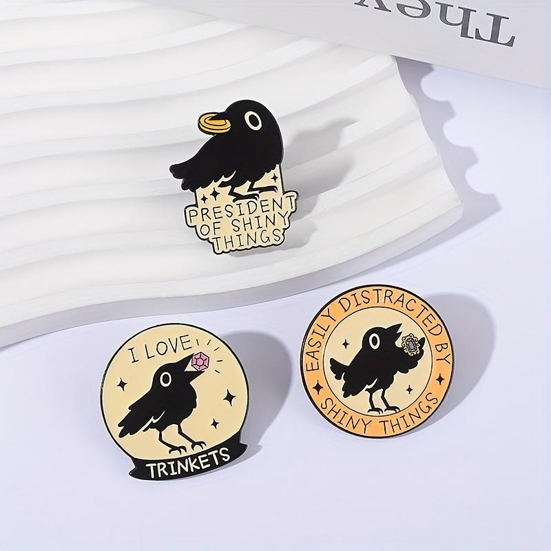 1 piece, 1 piece, cute bird brooch - alloy enamel bird, suitable for clothing, backpacks - cute bird badge, good gift.