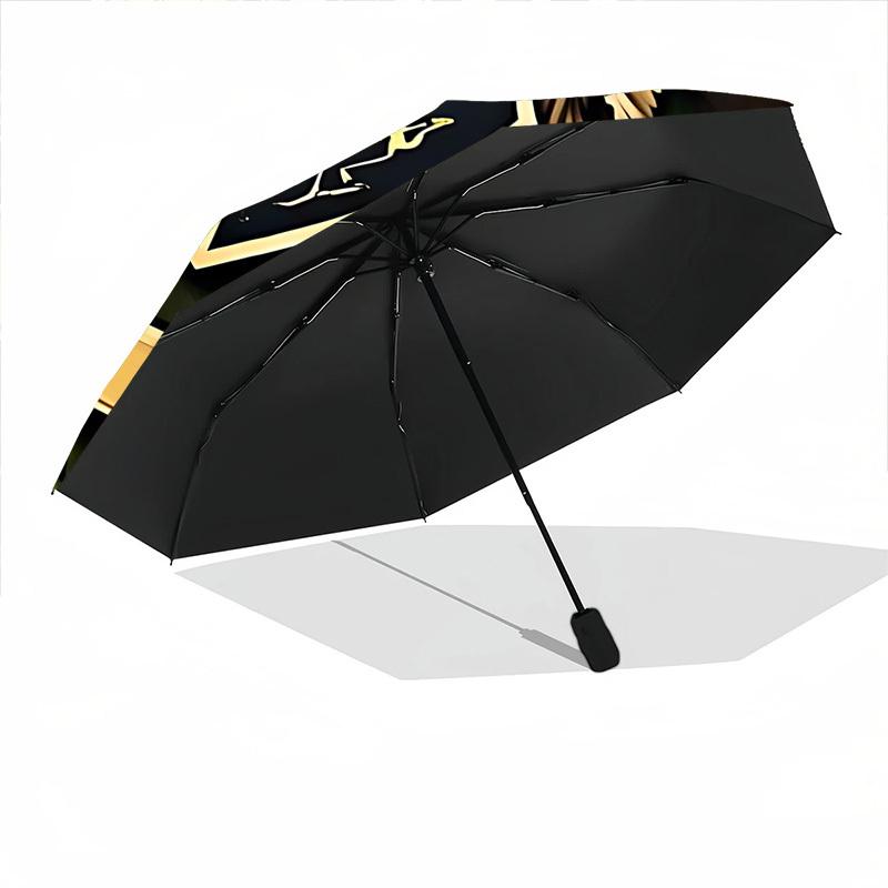 1pc Hogwarts Crest Auto Folding Cute Umbrella - Compact 8-Rib Design, Durable Plastic & Iron, Perfect Gift for Friends & Family, Outdoor Umbrella, Fas