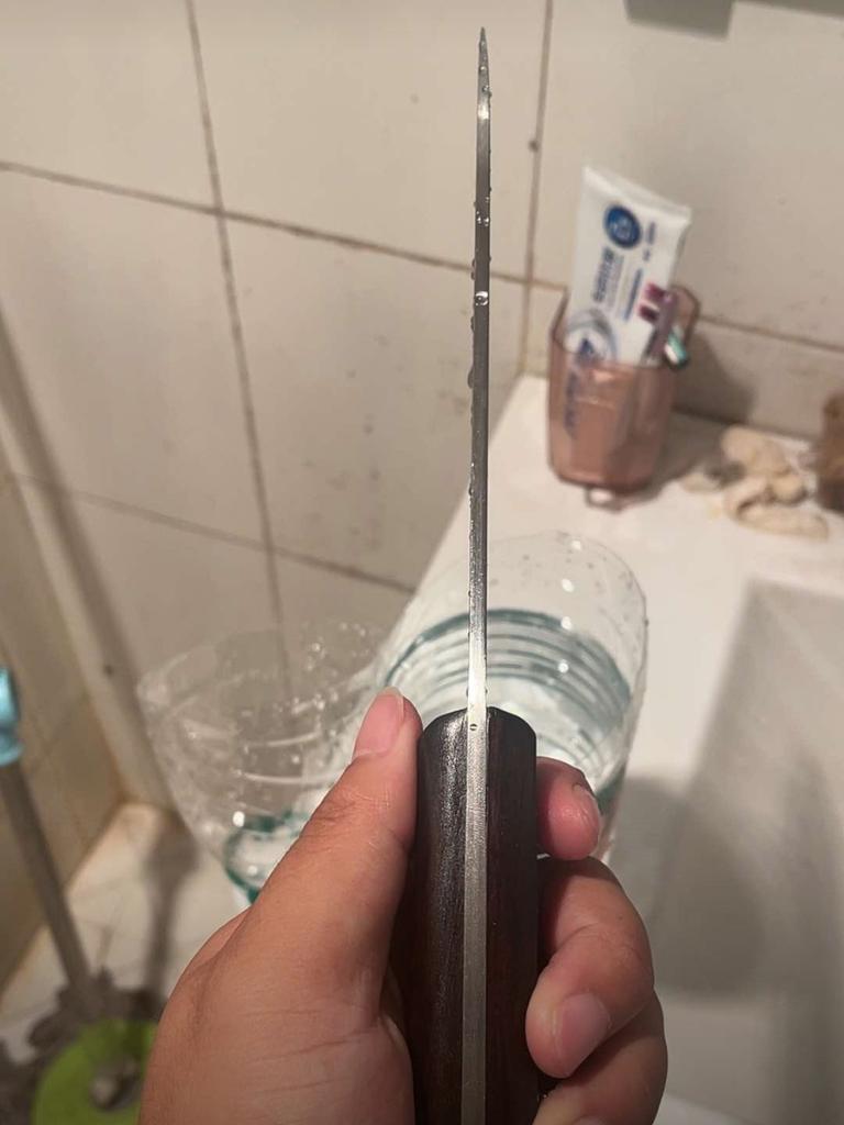 Hackmesser 3-lagig BG42 Luftfahrt-Spezialstahl Kochmesser Hackbeil Tranchieren Handgefertigt Küchenmesser mit Hülle Fleisch- und Geflügelwerkzeuge