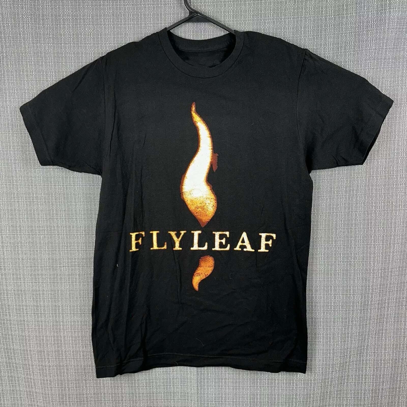 

Flyleaf Flame Band T Shirt Adult All Size Black Graphic Rock BL945 XL