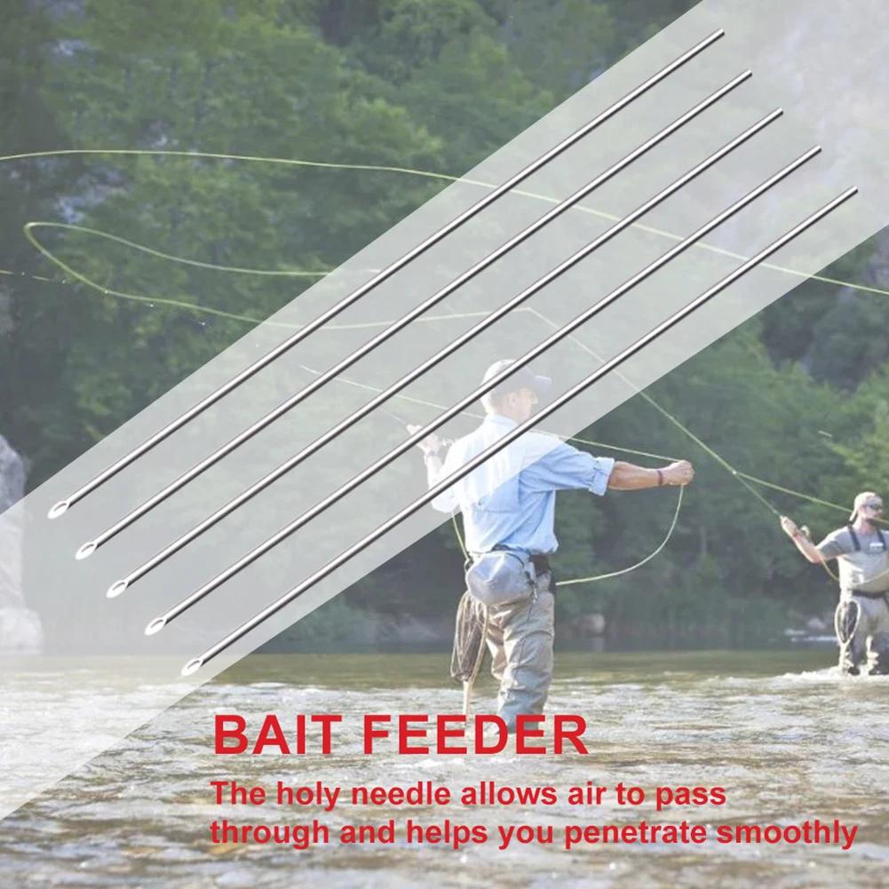 5-25Pcs Earthworm Hooking Needle Worm Baiting Needle Stainless Steel Worm Fishing Needle Fishing Rigging Needle Fishing Accessor