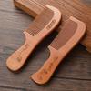 Anti-Static Handcrafted Natural Peach Wood Hair Comb Head Massage Wooden Comb Hair Care Diy Styling Tool