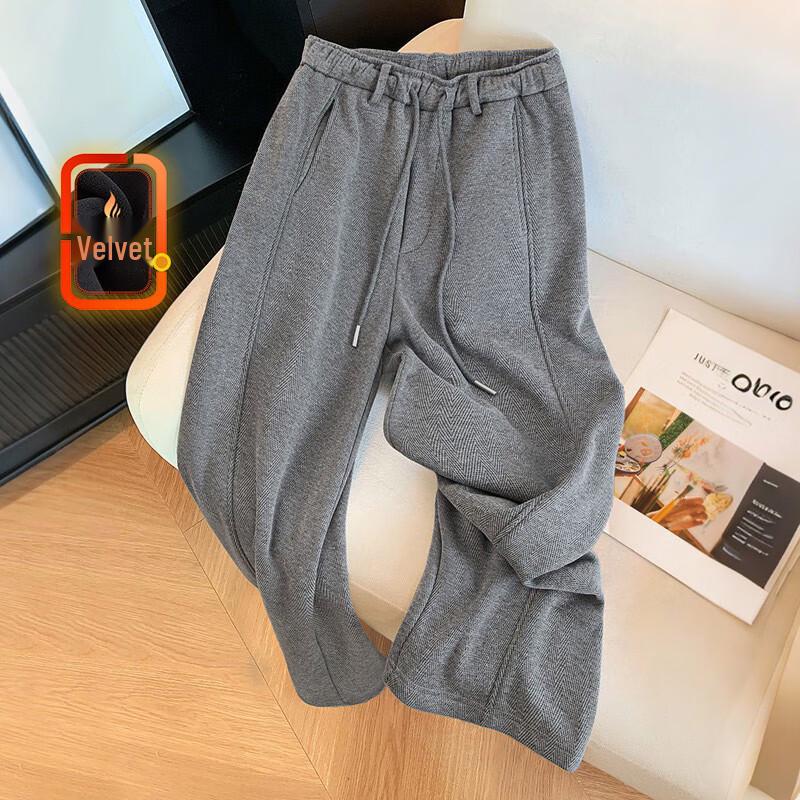 Women's High Waist Wide Leg Drawstring Casual Pants