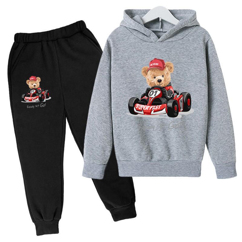 

MC-14 2026 Spring and Autumn MINISO Hoodies+Pants Sets Children 1-16 Years Suit Boys Tracksuits 160 срібний