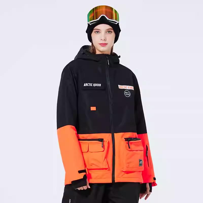 Costum de schi cald și rezistent la vânt pentru bărbați și femei - Jachetă snowboard stil coreean