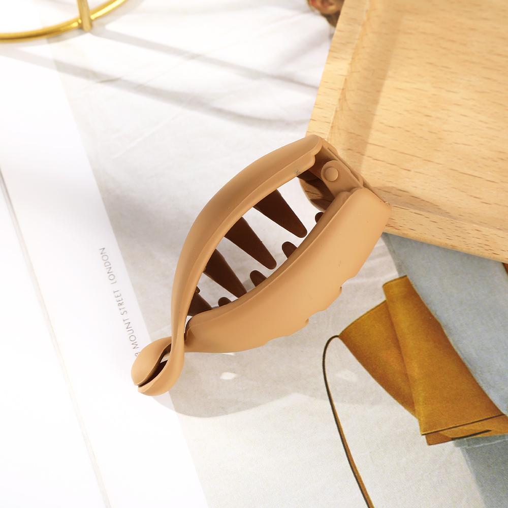 7cm Solid Color High Ponytail Banana Clip Girls Black Fashion Hairpin Hair Clip Ladies Party Sweet Hair Accessories Headwear