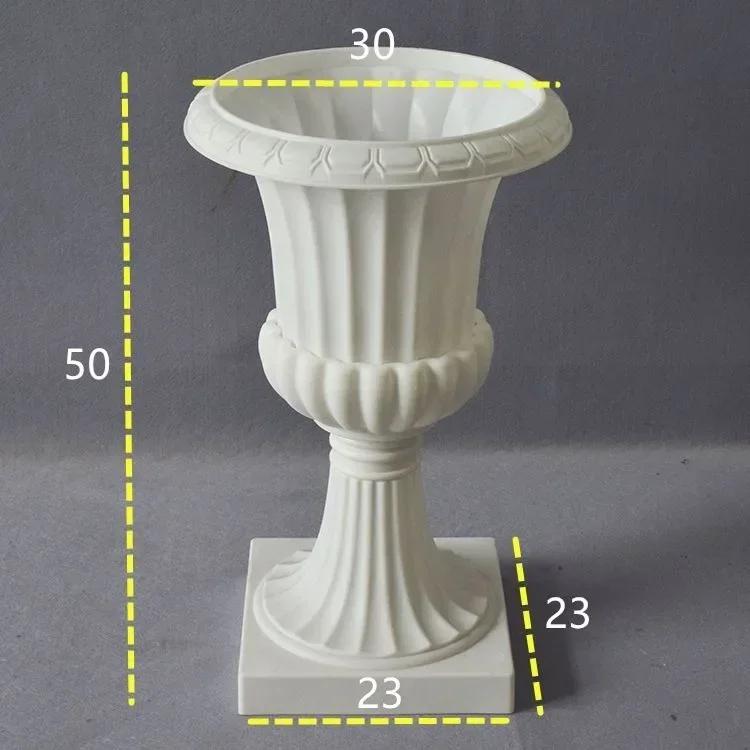 

Golden Plastic Large Size Vases Party Decorate Ornaments Wedding Celebration Photograph Originality Background Prop белый