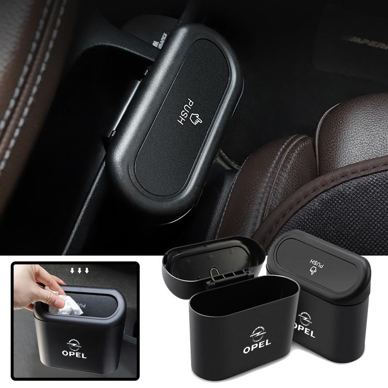 Car Door Trash Can Garbage Bin Storage Box Auto Accessories For Opel Astra Grandland Corsa Mokka Frontera Insignia Zafira Vivaro