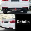 Diffusore Posteriore Lip Per BMW F30 MT MP 325i 330i 2013-2019 Doppio Scarico Lip Nero Con Splitter Luci Valance Spoiler