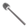 Toilet Brush with Storage Holder Wall Mounted Aluminum Alloy Long Handle Toilet Scrubber for Home