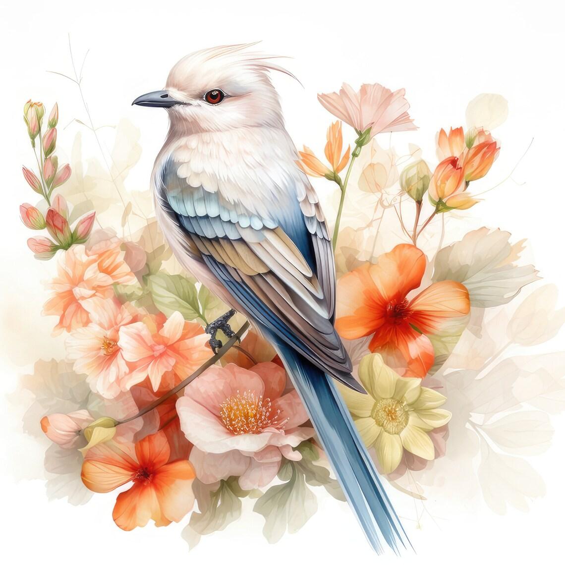 

C97 # акварельные наклейки на стену с птицами, фон для детской комнаты, украшение для дома, настенная роспись, обои для гостиной, забавные наклейки C-30x27.8cm-PET