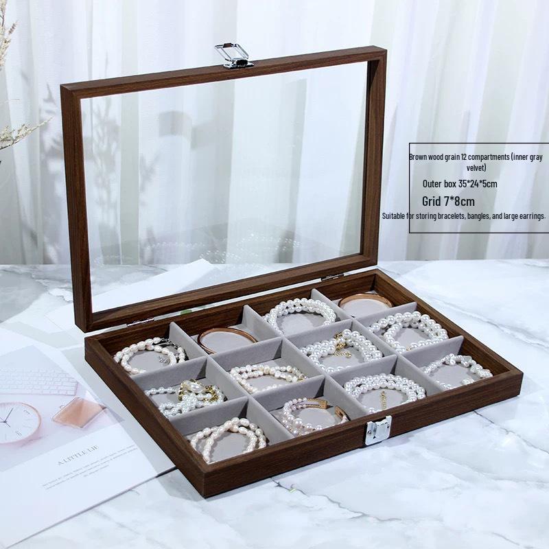 New Dustproof Jewelry Box with Lid for Bracelets & Jade Jewelry
