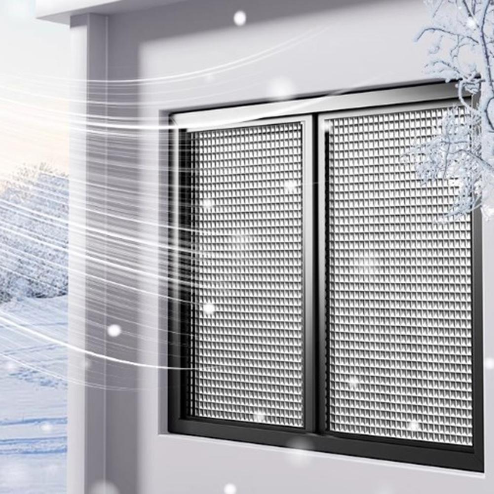 100*80cm Windproof Curtains Easy Roll Up Curtains Cold Weather Protection Thermal Energy Retention Water Resistance