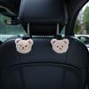 Creative Car Seat Back Cute Plush Bear Doll Hook Inside Car With Decorative Plastic Pendant Finishing Storage Hook