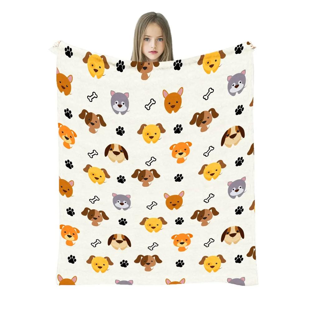 Australian Shepherd Sherpa Fleece Blanket Throw for Home Office Travel Couch Sofa Warm Cozy Lightweight Fleece Bed Blanket Gift