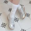 Desire Rose Women Silver Banding Sneakers 2cm