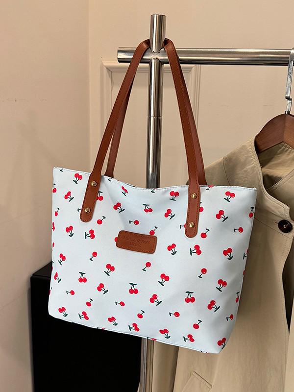 Trendy Women's Versatile Large-Capacity Print Tote Bag