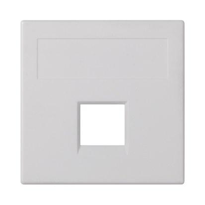 S500 board, 1x RJ without covers universal, pure white, SIMON500