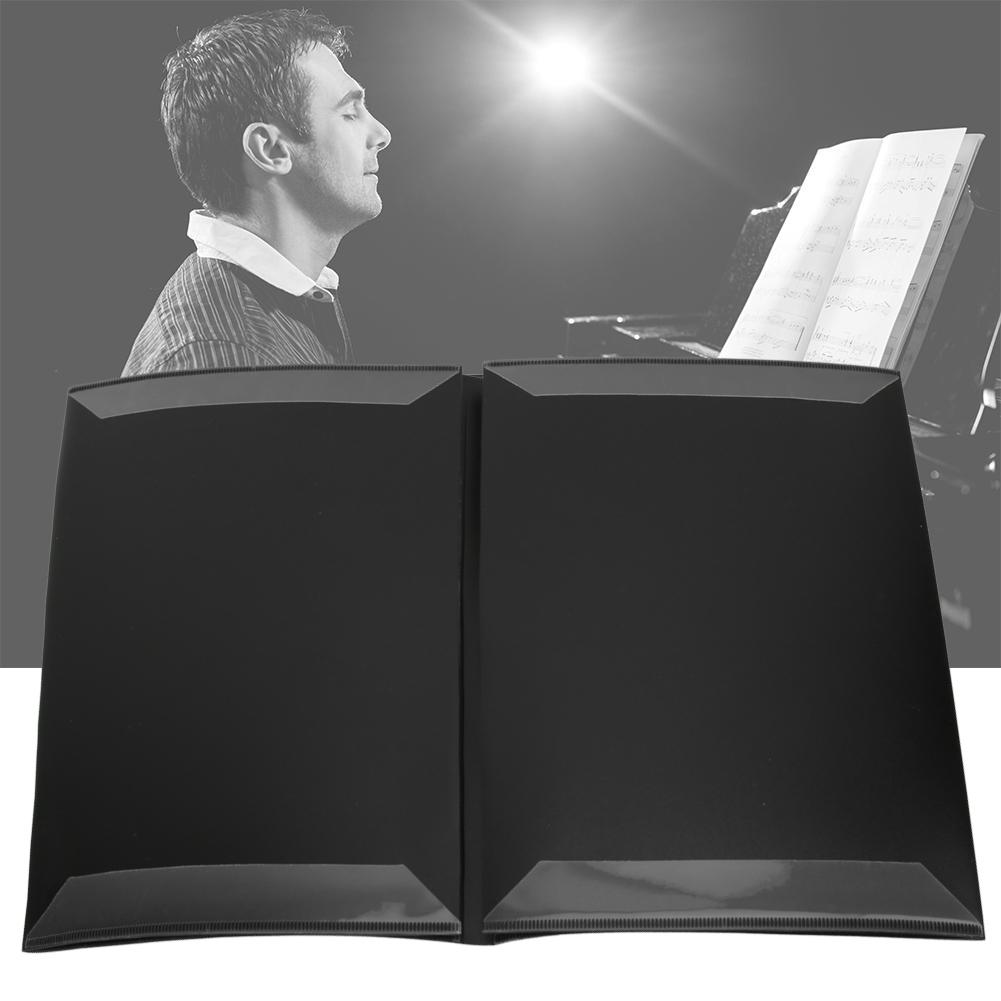 Music Score Folder A4 Sized 4 Pages Music Themed Piano Score Folder for Pianist