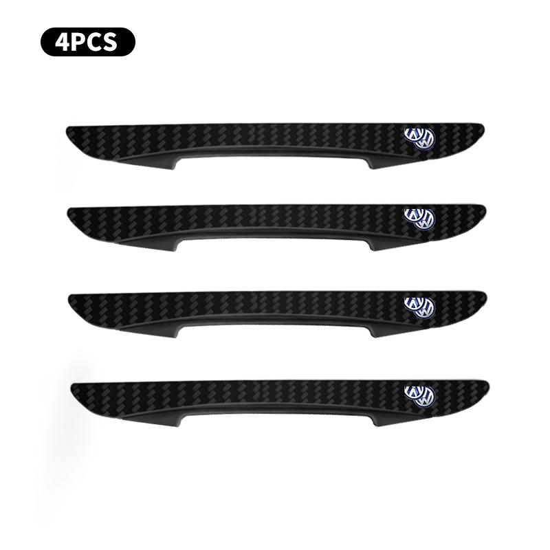

2026 Hot For Volkswagen VW 4pcs Rubber Car Door Edge Guard Anti-Collision Strip Stickers For Volkswagen Golf Motion MTM Polo TDI