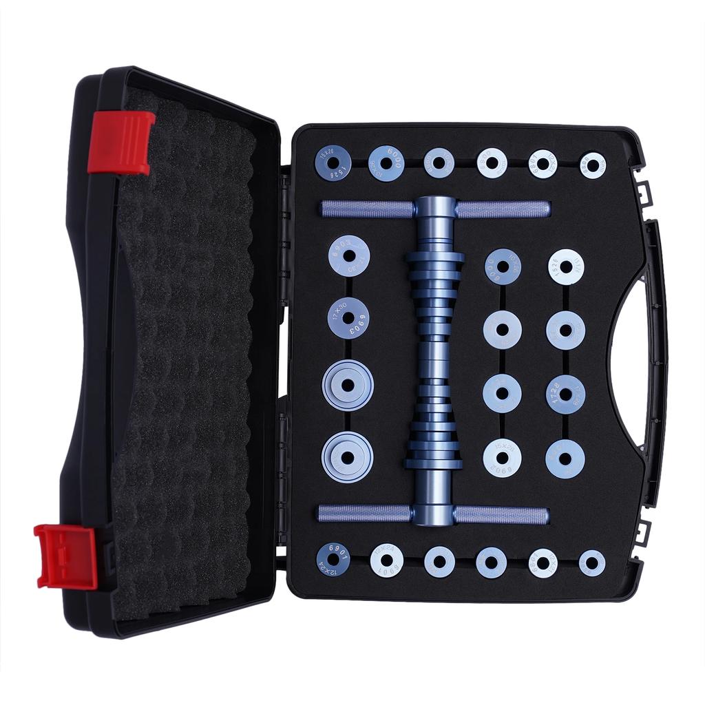 Universal Bicycle Bearing Press Set Bottom Bearing Installation Tool Mounting Kit Aluminum Alloy With Storage Box for Wheels Hub