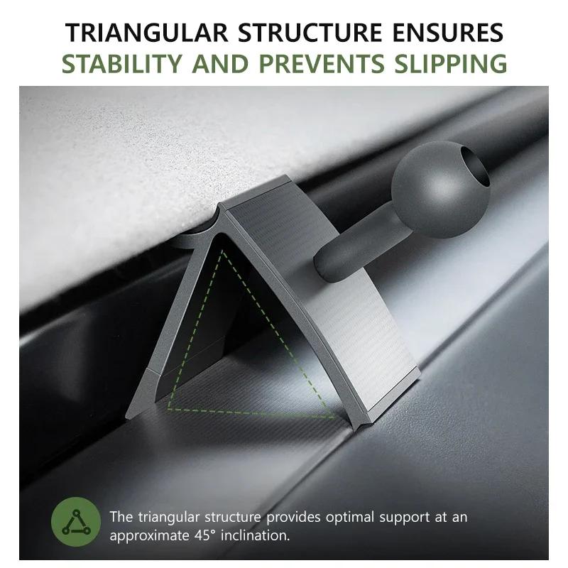 Auto Magnetischer Kabelloser Lade-Handyhalter Für Tesla Model Y Juniper Model 3 Highland 2021-2025 Transparente Basis OBD-Ladegerät