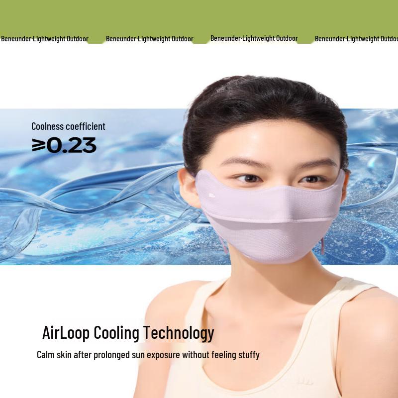 Beneunder Women's UV Protection Breathable Face Mask