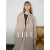 ELLE Women's French-Style Long Trench Coat