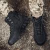 Men's High-top Military Boots Outdoor Hiking Boots Rubber Sole Shoes Large Size 39-47