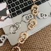 Elegant Metal Circular Ring Waist Chain Gold/Silver Dress Belt Chain Bohemian Body Chain  Women