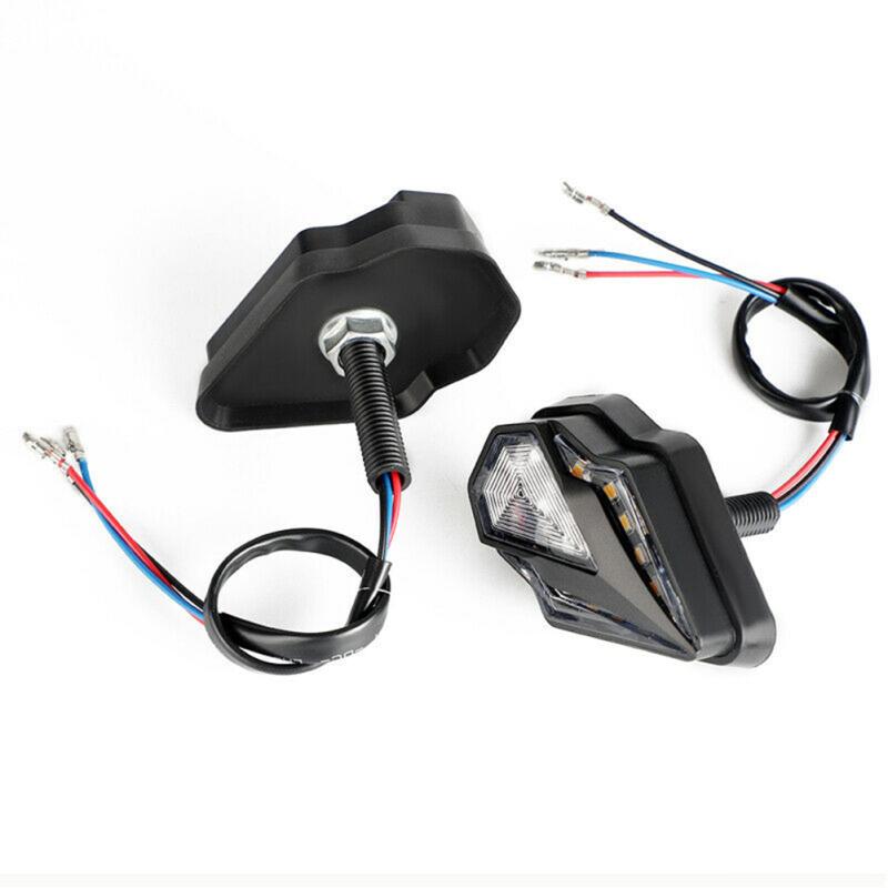 2 ks Motocyklové LED ukazatele směru Dc 12v Zapuštěné ukazatele Směrová světla Mobilní DRL