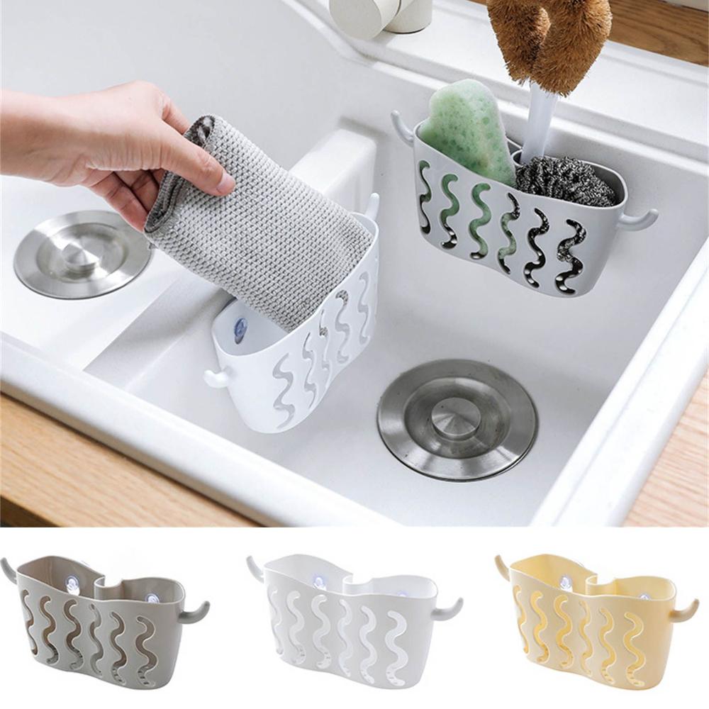 Bathroom Suction Tidy Sponge Holder Sink Tidy Holder Sink Storage Rack Strainer Tool