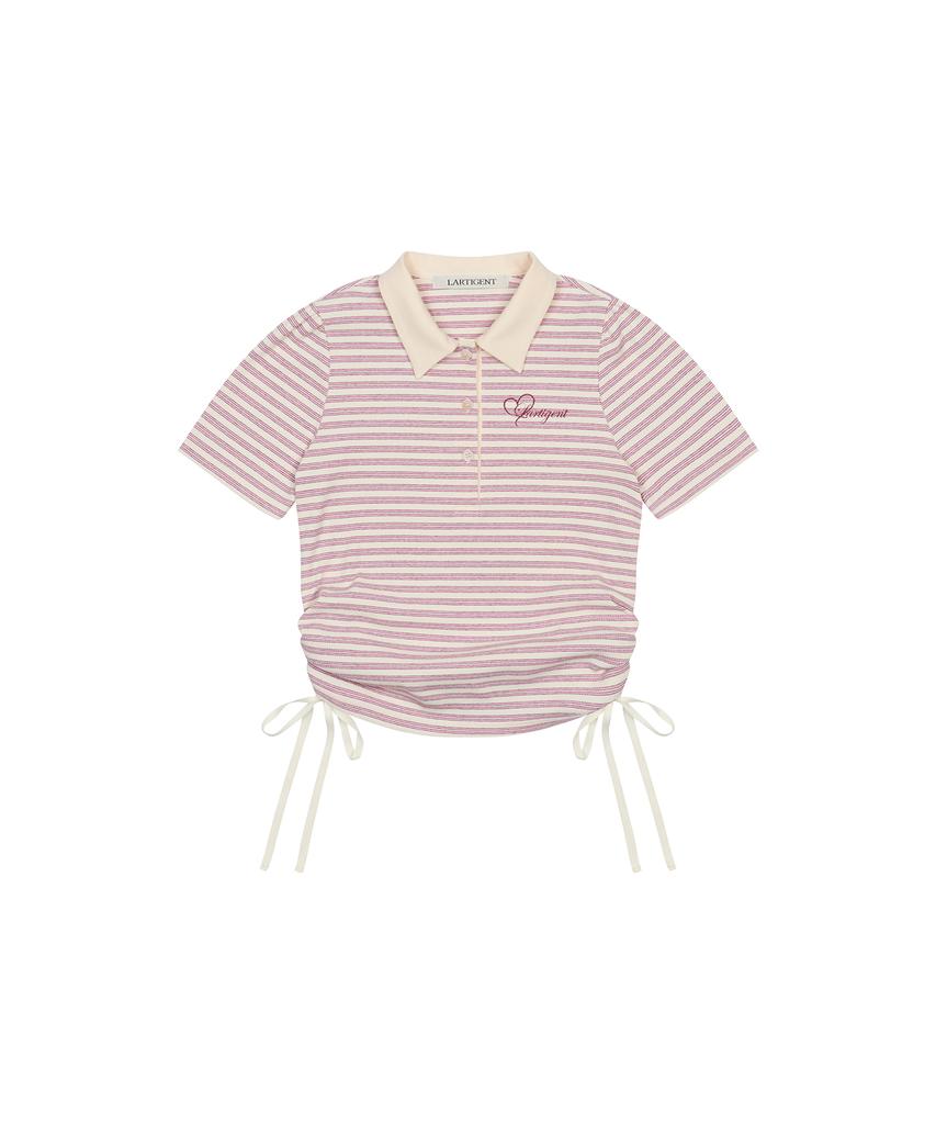 LARTIGENT L17 Collar T-Shirt(Pink)