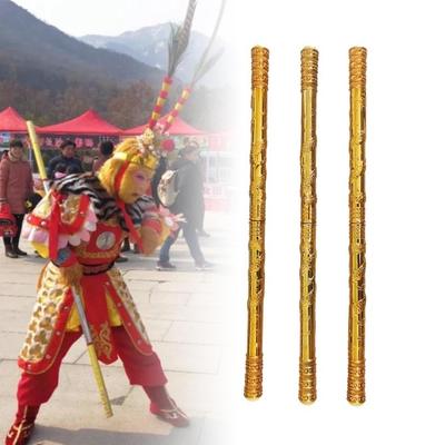 Monkey Wushu Sticks Automatic Stretchable Stainless Steel Rustproof Monkey King Bo Staff for Scenic Spots Temple Fair