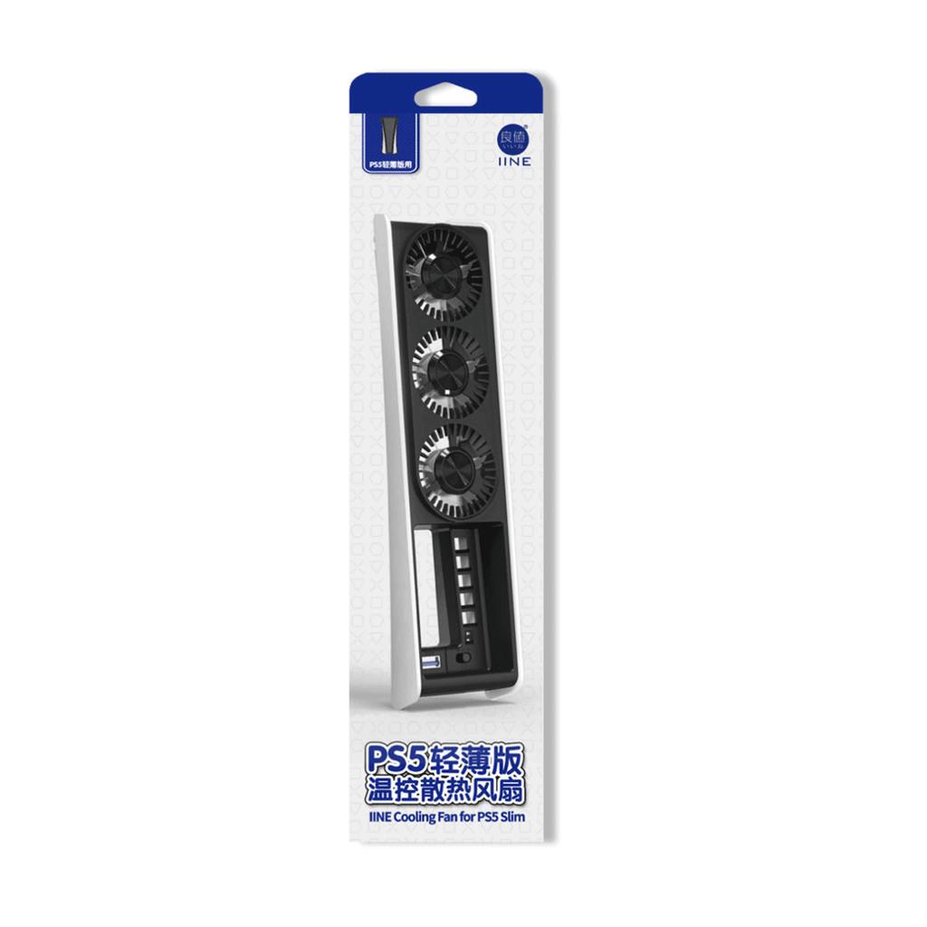 

Intelligent Cooling Fan PS5 Slim, Temperature Control, Low Noise, Compatible with PS5 Slim Disc and Digital Editing 28.98*16.22*3.3cm чёрный