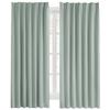 Hansleep Level 1 Set of 100cm Wide X 110cm Cardamom Thermal Cold Energy Solid for Living Room 100cm Wide X 110cm Curtains, Blackout, 2, Long, Green,