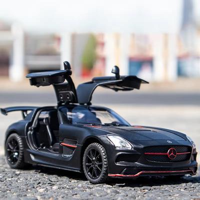 Neu 1:32 Simulierte Benz AMG Sportwagen SLS Legierungsauto Modell Auto Modell Ornament Junge Kinder Auto Spielzeug